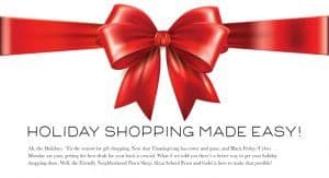 Holiday shopping tips checklist