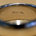 Pawn Engagement/Wedding Ring - Platinum Ring Hallmark of Purity