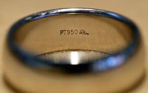 Pawn Engagement/Wedding Ring - Platinum Ring Hallmark of Purity