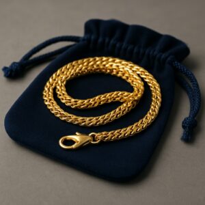 fine jewelry on a pouch