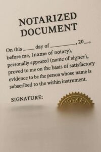 Notary Public Services